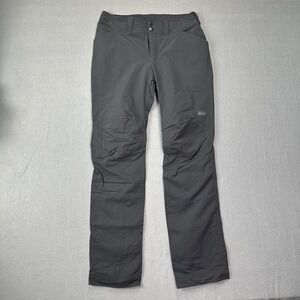 Rei hiking athletic outdoor pants Black  size 8 Vented Women's Nylon Blend